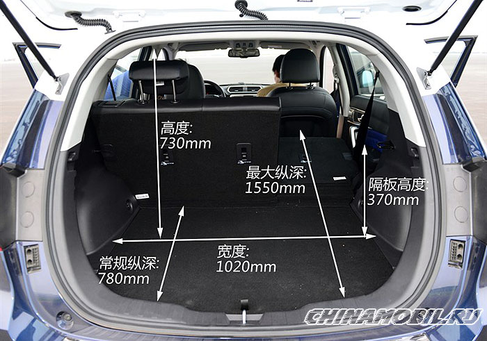 Great Wall Haval H2: Trunk size